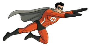 Flying Hubspot Man